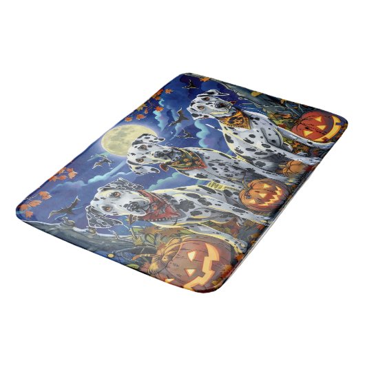 ダルマティアンハロウィン不気味ー バスマット (アングル)