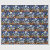 ダルマティアンハロウィン不気味ー ラッピングペーパー (フラット)