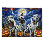 ダルマティアンハロウィン不気味ー ラージペーパーバッグ (裏面)