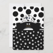 ダルマティアンパピーパーティの招待状 招待状 (裏面)