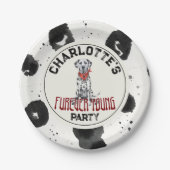 ダルマティアンフーリーバーヤング1stバースデーパウィティ ペーパープレート (正面)