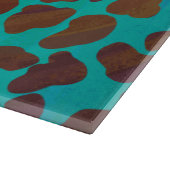 ダルマティアンブラウンティール（緑がかった色）プリント カッティングボード (角)