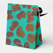 ダルマティアンブラウンティール（緑がかった色）プリント フェイバーボックス (裏面サイド)