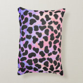 ダルマティアンブラックアンドピンクプリント アクセントクッション (裏面(縦))