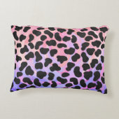 ダルマティアンブラックアンドピンクプリント アクセントクッション (裏面)