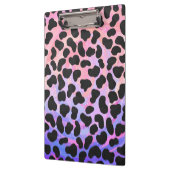 ダルマティアンブラックアンドピンクプリント クリップボード (左)