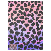 ダルマティアンブラックアンドピンクプリント クリップボード (裏面)