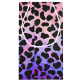 ダルマティアンブラックアンドピンクプリント スモールペーパーバッグ (裏面)