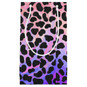 ダルマティアンブラックアンドピンクプリント スモールペーパーバッグ (正面)