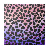 ダルマティアンブラックアンドピンクプリント タイル (正面)