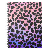 ダルマティアンブラックアンドピンクプリント ノートブック (正面)