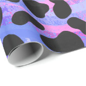 ダルマティアンブラックアンドピンクプリント ラッピングペーパー (ロールコーナー)