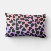 ダルマティアンブラックアンドピンクプリント ランバークッション (裏面)