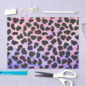 ダルマティアンブラックアンドピンクプリント 薄葉紙 (クラフト)