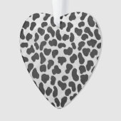 ダルマティアンブラックアンドホワイトプリント オーナメント (正面)