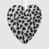 ダルマティアンブラックアンドホワイトプリント オーナメント (正面)