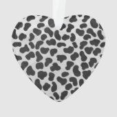 ダルマティアンブラックアンドホワイトプリント オーナメント (裏面)