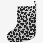 ダルマティアンブラックアンドホワイトプリント スモールクリスマスストッキング (裏面)