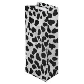 ダルマティアンブラックアンドホワイトプリント ワインギフトバッグ (裏面アングル)
