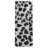 ダルマティアンブラックアンドホワイトプリント ワインギフトバッグ (裏面)