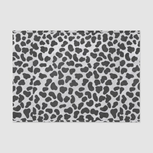 ダルマティアンブラックアンドホワイトプリント 薄葉紙 (正面)