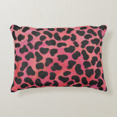 ダルマティアンブラックアンドレッドプリント アクセントクッション (正面)