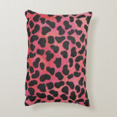 ダルマティアンブラックアンドレッドプリント アクセントクッション (裏面(縦))