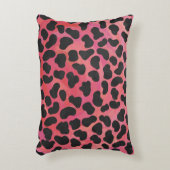 ダルマティアンブラックアンドレッドプリント アクセントクッション (正面(垂直))