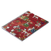 ダルマティアンホリデイプリント ノートブック (左側)