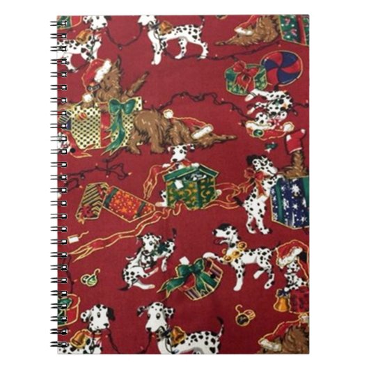 ダルマティアンホリデイプリント ノートブック (正面)