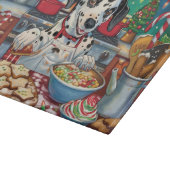 ダルマティアンホリデーベーキング:フェスティバルクリスマス カッティングボード (角)