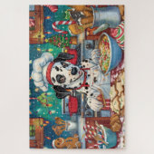 ダルマティアンホリデーベーキング:フェスティバルクリスマス ジグソーパズル (縦)