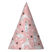 ダルマティアンポーズアンドボーンズパーティー帽子 パーティーハット (左)