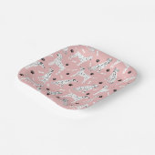 ダルマティアンポーズアンドボーンズ紙プレート ペーパープレート (傾斜あり)