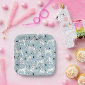 ダルマティアンポーズアンドボーンズ紙プレート ペーパープレート (パーティー)