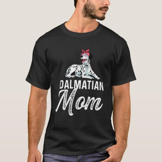 ダルマティアンママ犬の親 Tシャツ (正面)