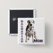 ダルマティアンママ4 – ボタン 缶バッジ (正面&裏面)