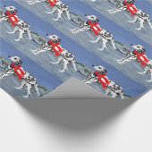 ダルマティアンメリークリスマス ラッピングペーパー (コーナー)