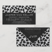 ダルマティアンモノグランタムブラックアンドホワイトプリント 名刺 (正面/裏面)