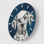 ダルマティアンラウンドウォールクロック ラージ壁時計 (傾斜)