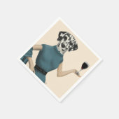 ダルマティアンワインスヌブ スタンダードカクテルナプキン (角)