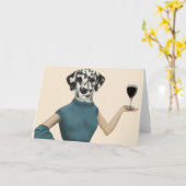 ダルマティアンワインスノブ カード (黄色い花)