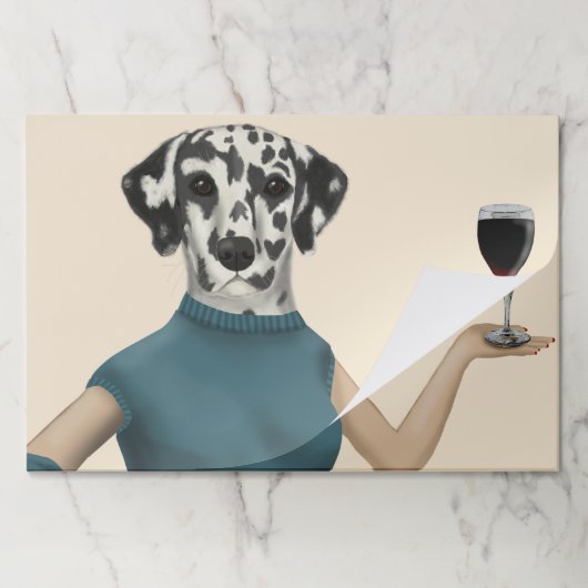 ダルマティアンワインスノブ ペーパーパッド (折り畳み)