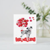 ダルマティアンヴァレンティーンズデイ衣装ハートドッグ恋人 招待状 (スタンド正面)