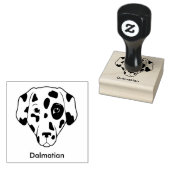 ダルマティアン犬のデザインアートスタンプ ラバースタンプ (押印)