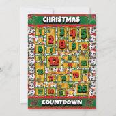 ダルマティアン犬カウントダウンクリスマスアドベントカレンダー シーズンカード (正面)