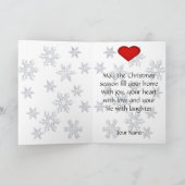 ダルマティアン犬クリスマスカード シーズンカード (内部)