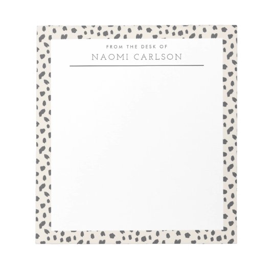 ダルマティアン説得カスタム用メモ帳 ノートパッド (正面)