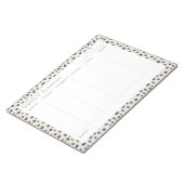 ダルマティアン説教週次プランナーメモ帳 ノートパッド (アングル)