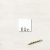 ダルマティアン·イヌ ポストイット (デスク上)